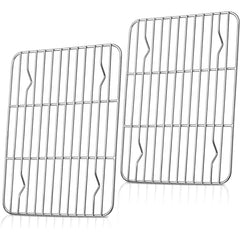 2pcs Steel Non-Stick Baking & Cooling Rack