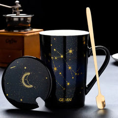 12 Constellations Creative Mugs With Spoon