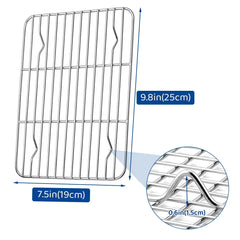 2pcs Steel Non-Stick Baking & Cooling Rack