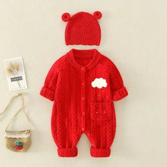 CharmBaby Knit Romper